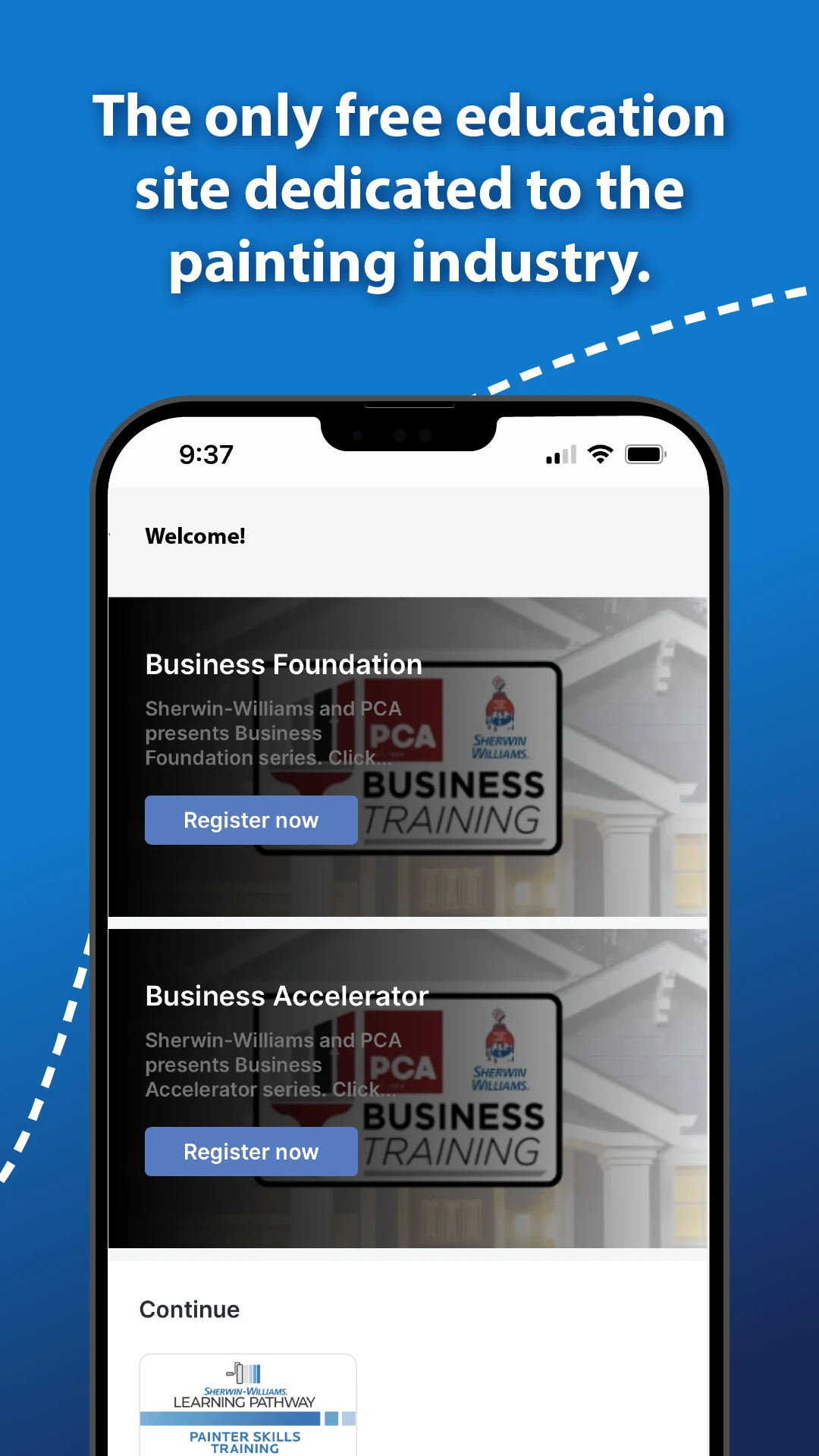 SW Learning Pathway screenshot